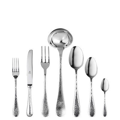 Epoque Flatware Set with H/H Knives - 51 Pieces - Stainless Steel