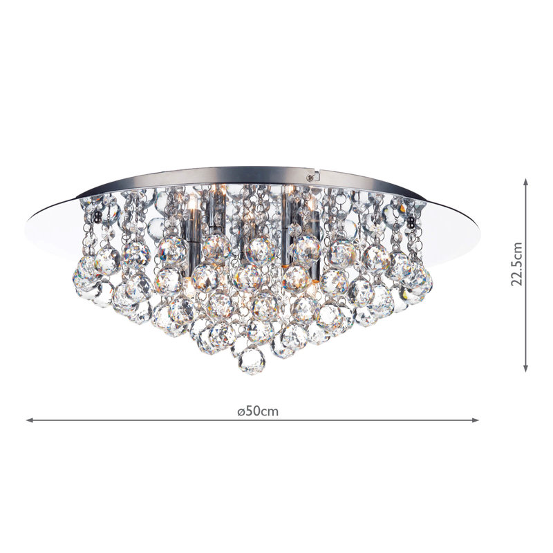 Flush Mount, Polished Chrome