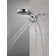 HydraChoice Hydrorain 5 Spray Dual Shower Head and Handheld Shower with H2Okinetic 1.75 GPM