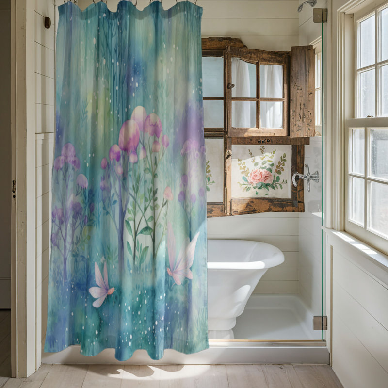 Rideau de douche Woodland Grace - Premium, H 74 po x l 71 po