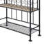 Wine Rack, Oak & Sandy Black Finish