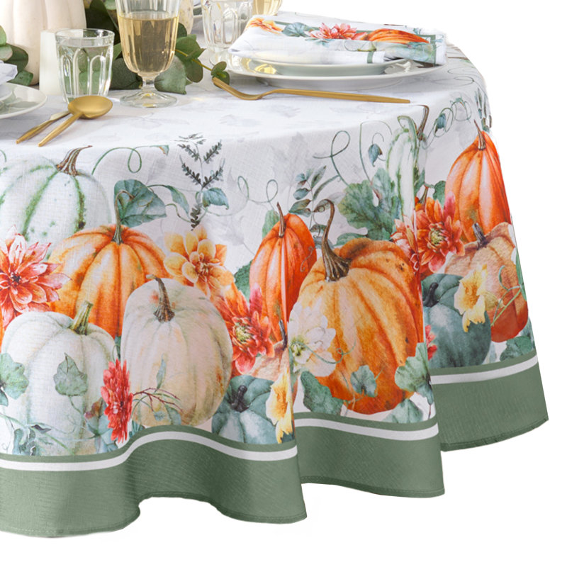 Doeden Double Border Tablecloth, 70 po x 70 po rond