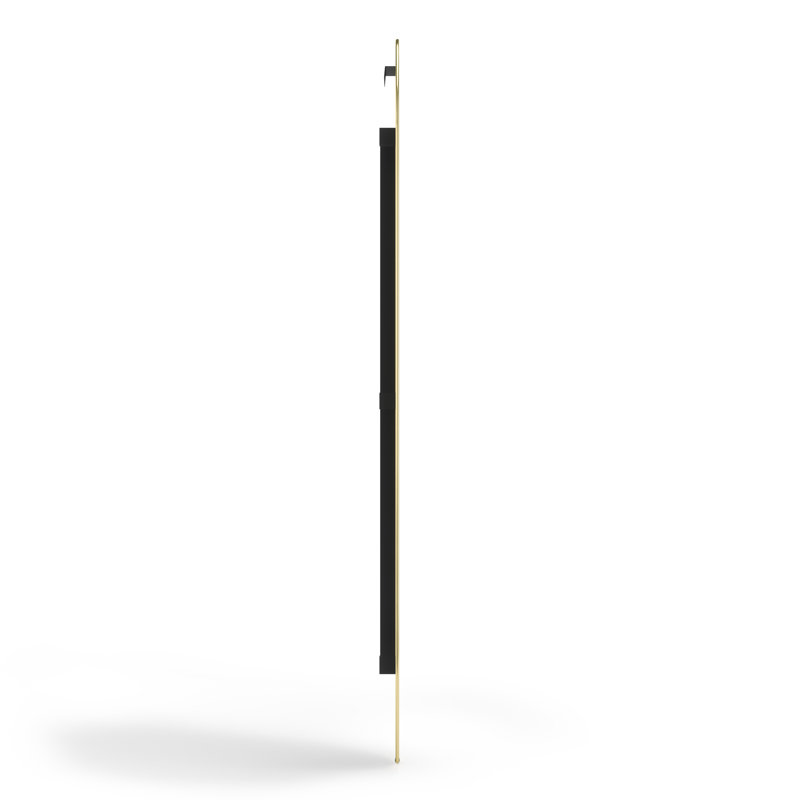 Hazeleen Hubba Pill Mirror 62X18 Brass, Brass