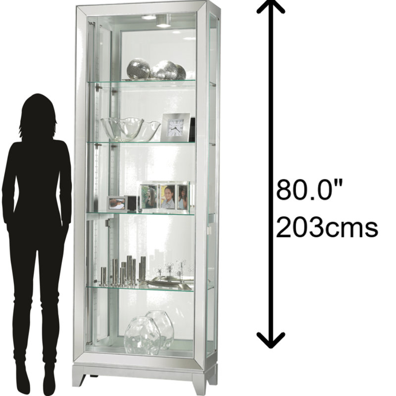 Shayne Lighted Curio Cabinet