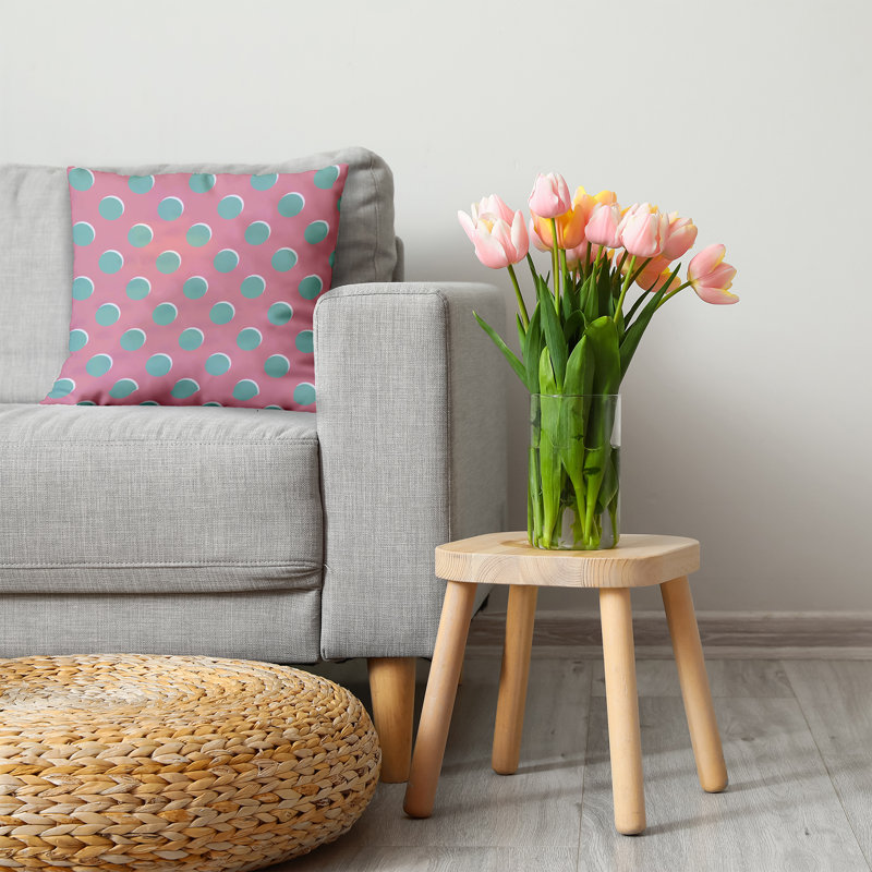 Geometric Reversible Throw Pillow, 20" H x 20" W, Square