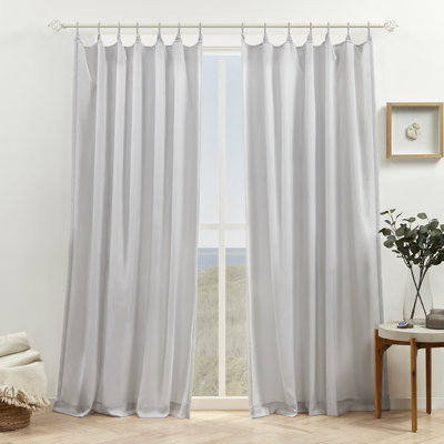 Semi Sheer Curtain Pair