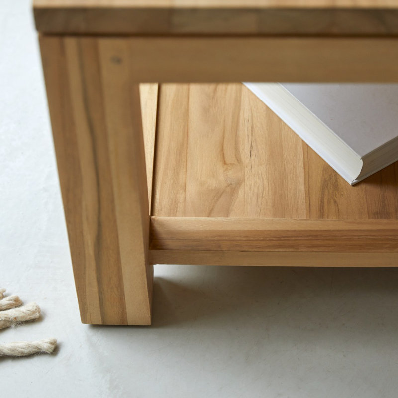 Solid Wood Four Leg Coffee Table