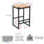Otta Counter Stool with Metal Frame-1323250979