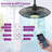 20" Outdoor Ceiling Fan With Light, Waterproof, Reversible Dc Motor, 6-speed, Remote & App Control, Hook Mount, Black