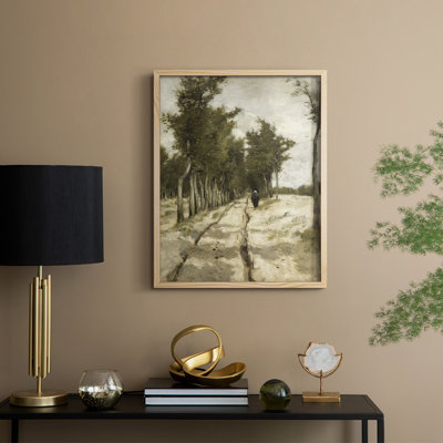 «Vintage Landscape CCLX», reproduction encadrée - bois massif