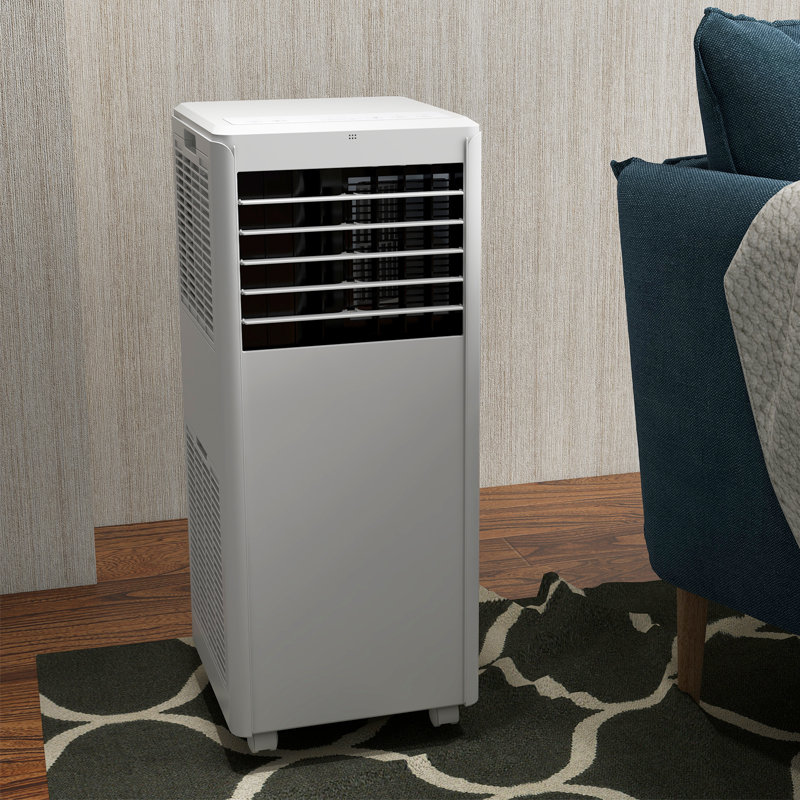 Climatiseurs portatifs de 8 000 BTU, unité de climatisation 3 en 1, ventilateur, fonction de mise en veille, télécommande, minuterie de 24 heures, rafraîchit les espaces jusqu'à 350 pieds carrés. Pieds carrés pour chambre à coucher, salon