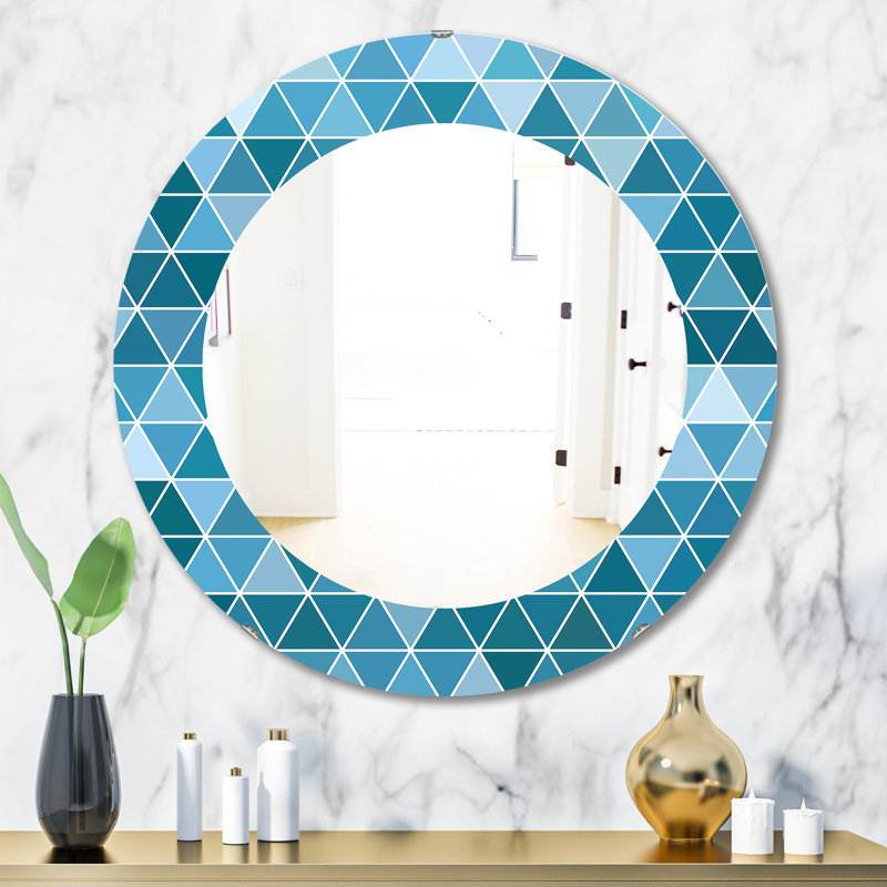 Miroir mural Triangular Colourfields 34, H 31,5 po x l po