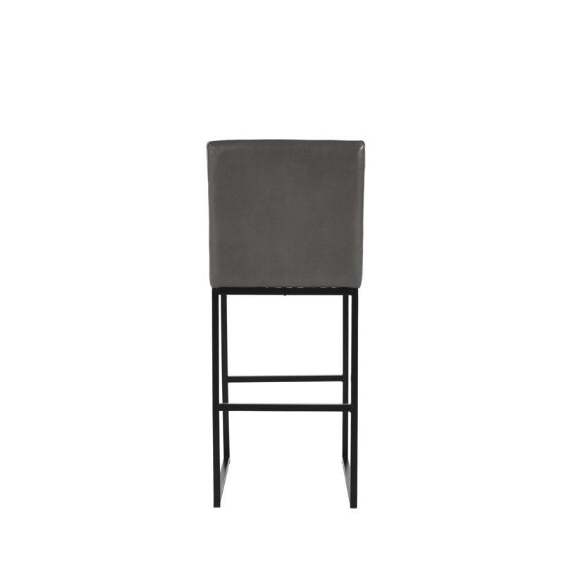 Seville Stool, Bar Stool (30” Seat Height), Dark Gray