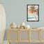 Cadre flottant pastel dégradé scène de plage, design par Amber Sterling-431191361-431191363