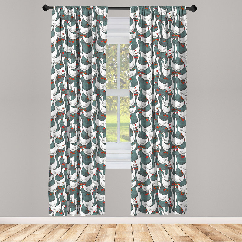 Rideaux 4 panneaux East Urban Home, L 56 po x L 63 po