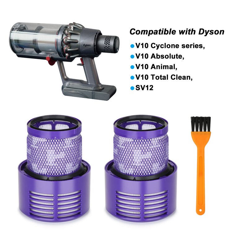 4 x Filtre HEPA pour aspirateur Dyson V10 Sv12 Total Clean