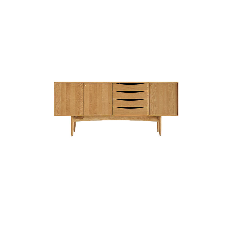 Meuble télé de style nordique, Brun orangé