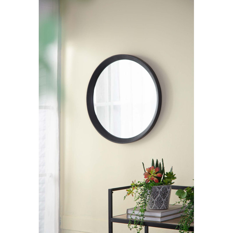 Miroir mural 20 po x 1,5 po, Noir