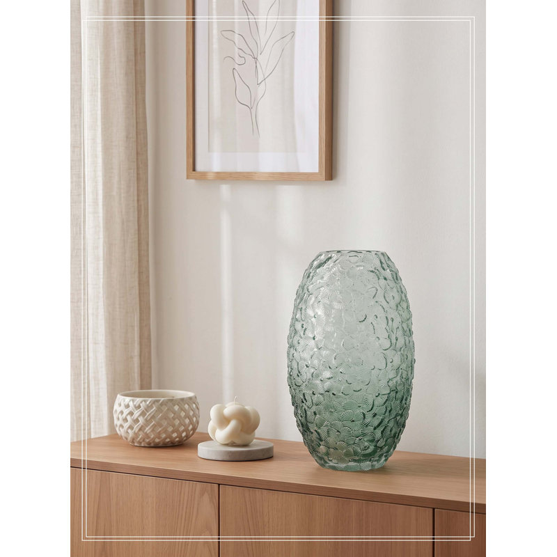 Structure de vase en verre D7.9x13.4 "H