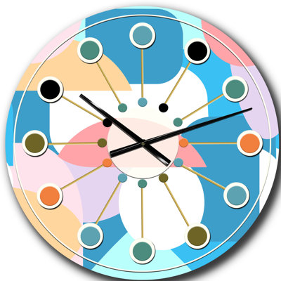 Horloge murale rétro Mid-Century