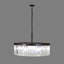Lustre en cristal prisme 8 lumières Polaris au fini gris mat