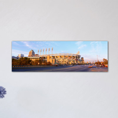 «Panoramic Baseball Stadium Jacobs Field», Cleveland, Ohio, reproduction de photo sur toile