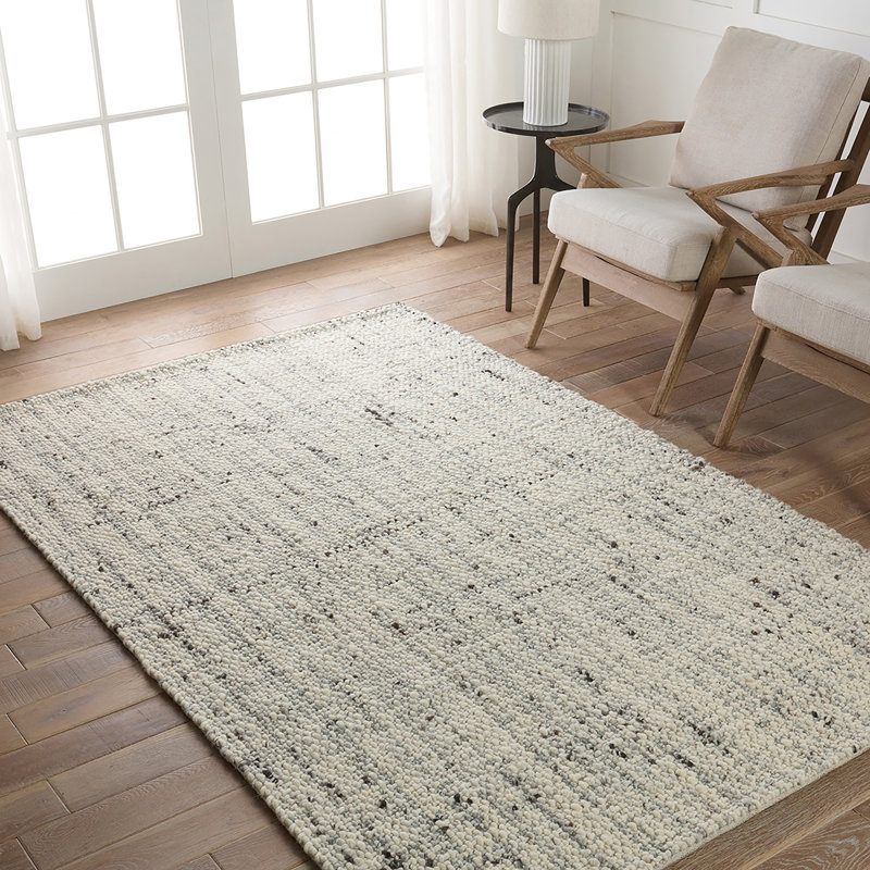 Tapis crème et bleu fait à la main Jaipur Living Cambridge CMB05, Rectangle 9 pi x 12 pi