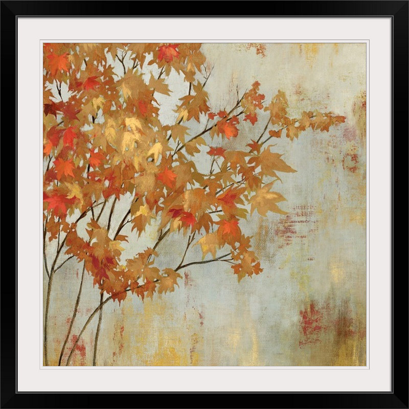 «Anjellica Foliage» par Asia Jensen, impression, Cadre noir, H 20" x l 20" x P 1"