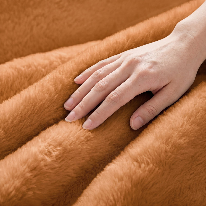 Fauteuil à billes surdimensionné en microfibre 47 po, Orange