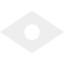 Médaillon de plafond contemporain en PVC de qualité architecturale à motif de losanges l 22 po x H 14 5/8 po x P 4 po x P 7 3/4 po x P 1 po-36072920