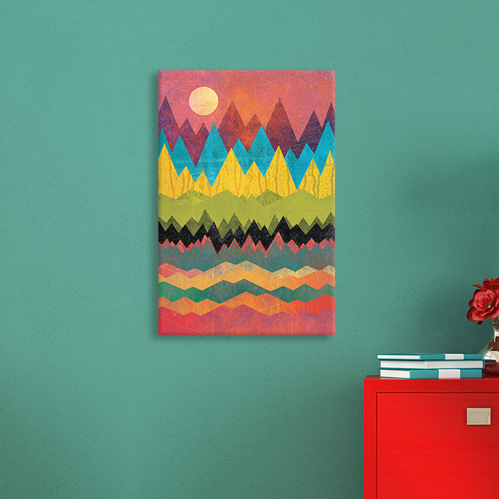 « rouille planet », impression sur toile tendue, H 12 po x l 8 po x P 0,75 po, Toile tendue, Pas de tapis