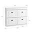 Moriah 16 Pair Flip Down Shoe Storage-495894328