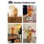 Vase en verre marbré marbré orange-1463220624