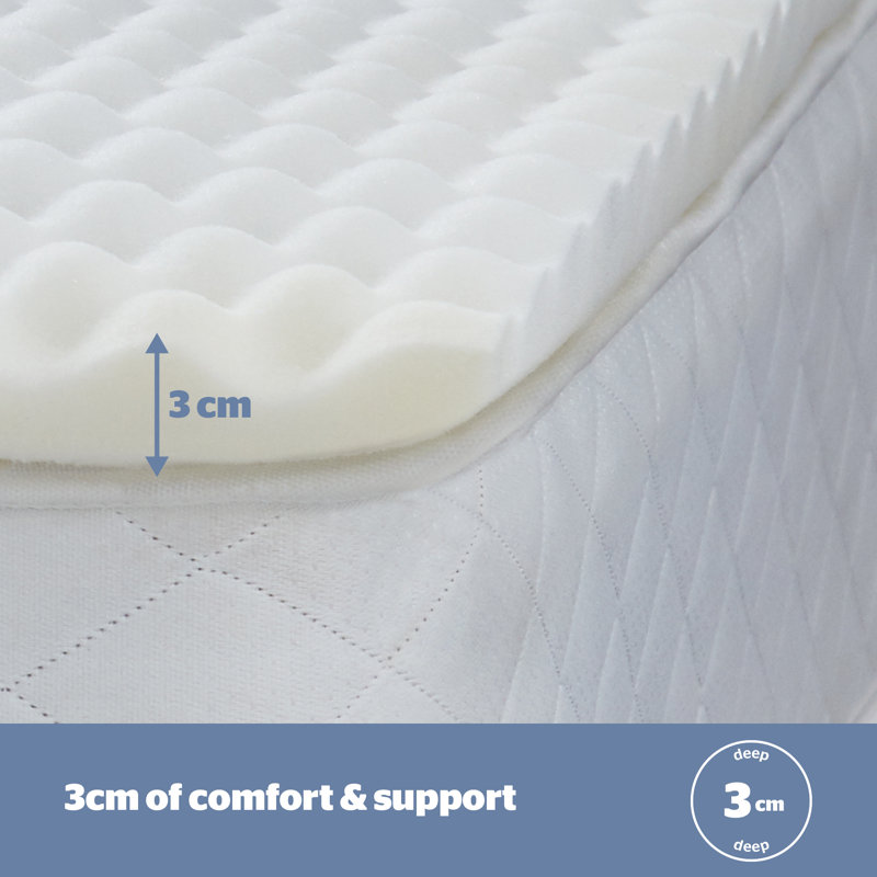 Silentnight Orthopaedic Mattress Topper And Pillow Set, Single (3')
