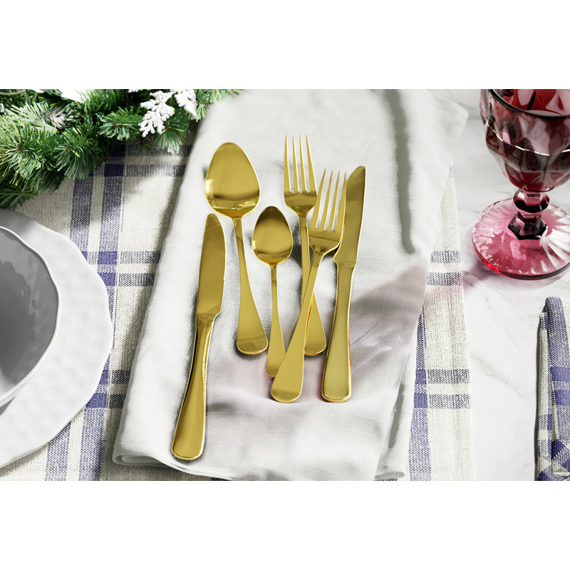 Harrod 16 Piece Cutlery Set, Service for 4, Gold
