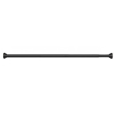 Long Tension Shower Curtain Rod 31-120 Inch (10ft): 1.1" Dia Rustproof Stainless Steel, No Drilling Heavy Duty, Adjustable Room Divider, Matte Black