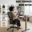 Chaise de bureau ergonomique en filet avec glissière et accoudoir 3D, chaise d'ordinateur moderne avec lombaire réglable, chaise berçante de bureau à bascule à 135 ° pour un usage commercial et de bureau