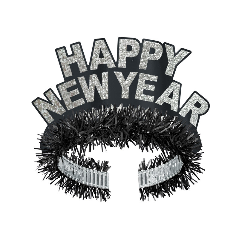 Diadème royal noir et argent HNY
