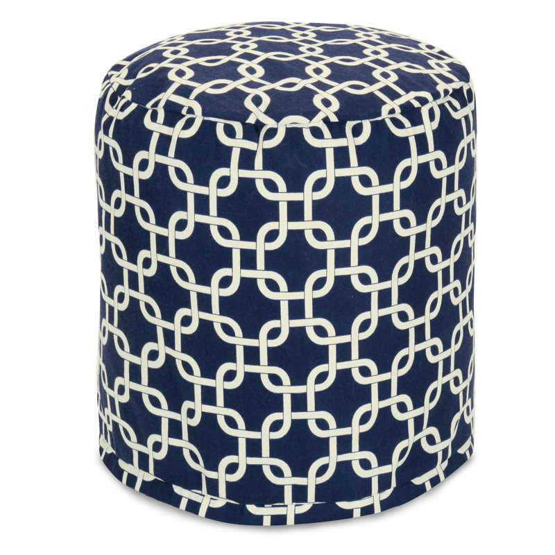 Petit pouf Roysum, Bleu marine