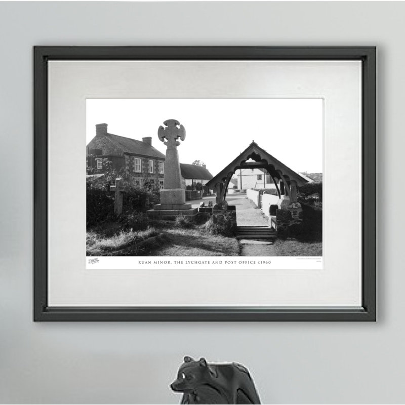 Ruan Minor, The Lychgate And Post Office C1960 by Francis Frith - Single Picture Frame Print, 40cm H x 50cm W x 2.3cm D