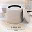 40cm Wide Round Solid Colour Footstool Ottoman with Storage-1820203454