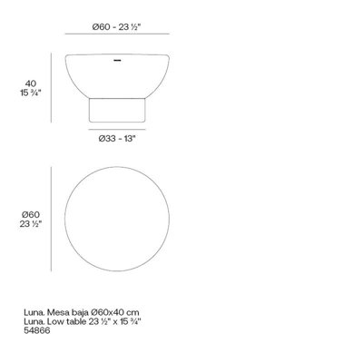 Luna Table 23.5"