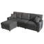 3 Seater Chenille Sofa-425021926