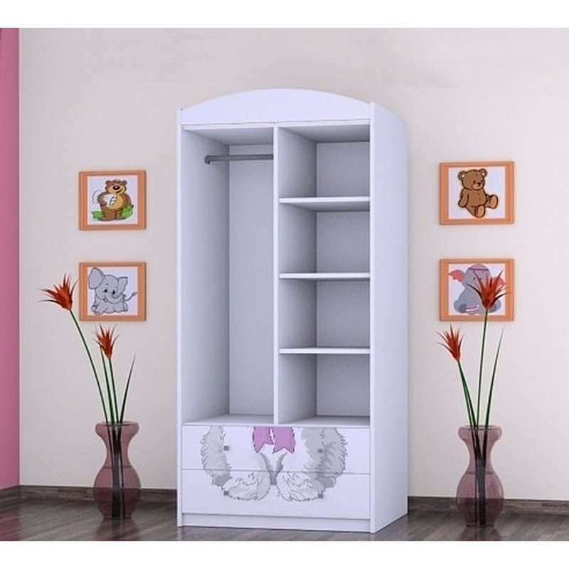 Nieto 2 Door Wardrobe, White
