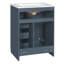 Meuble-lavabo simple 24 po avec lavabo en céramique intégré 24 po, 1 porte et 3 tiroirs-130036806