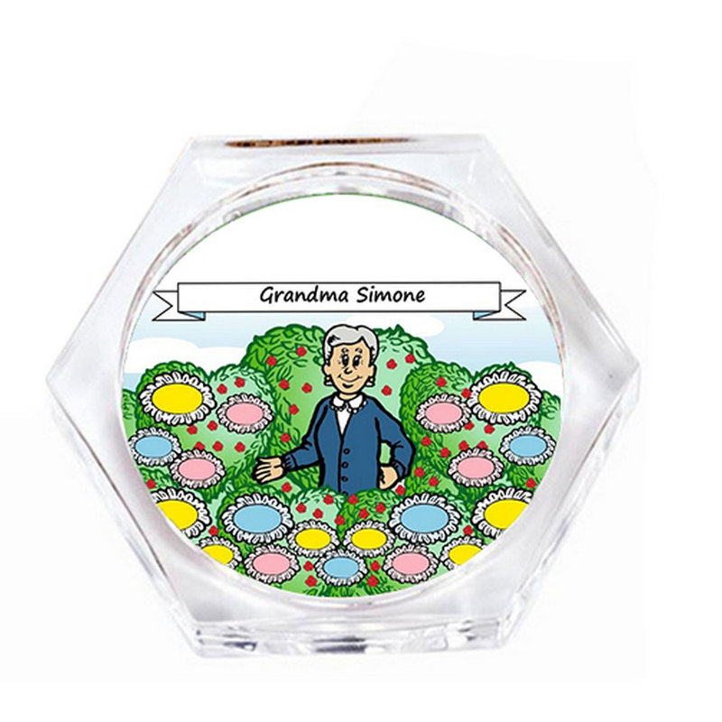 Ensemble de 4 sous-verres personnalisés Grandmother, Oui