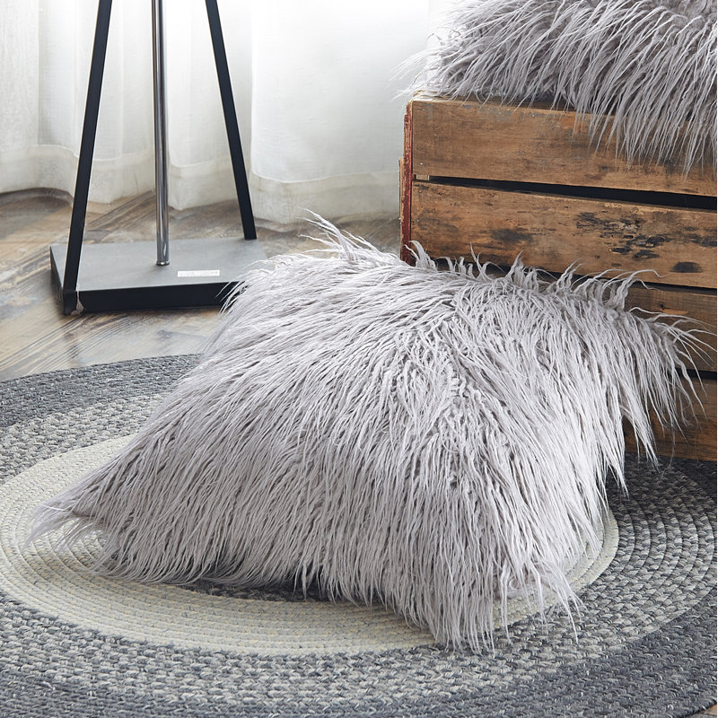 Housse de coussin Mongolian, Nuage argenté
