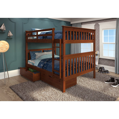 Sanstead Full over Full Bunk Bed with 2 Drawers