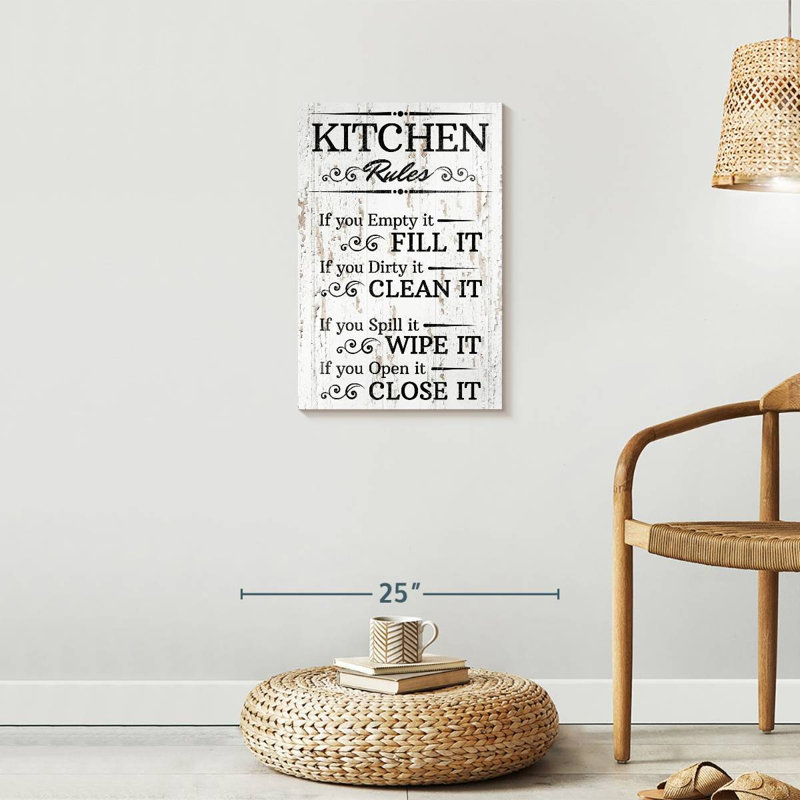 «Clean Kitchen», impression sur toile, H 16 po x l 24 po x P 1,25 po