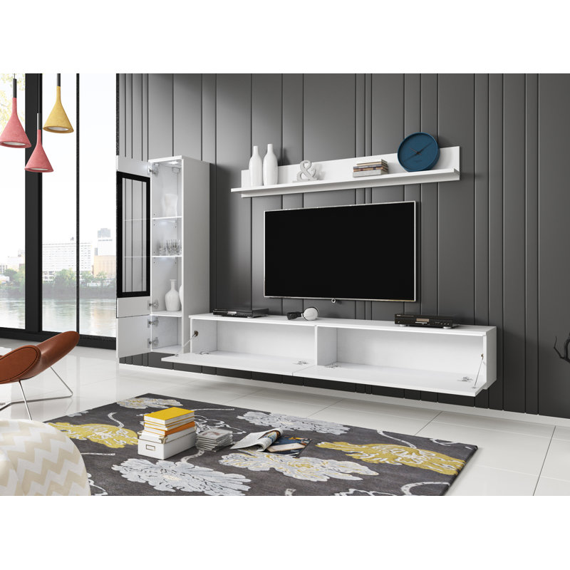 Dorfman Entertainment Centre for TVs up to 75", 180 cm, White